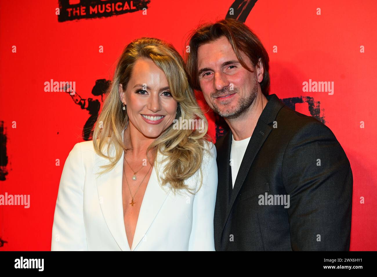 London, Großbritannien. 27. März 2024: Whitney Bashor nimmt an der Eröffnungsnacht der britischen Produktion von Broadway - MJ MJ The Musical - Opening Night, London, The Musical im Prince Edward Theatre Teil. Stockfoto