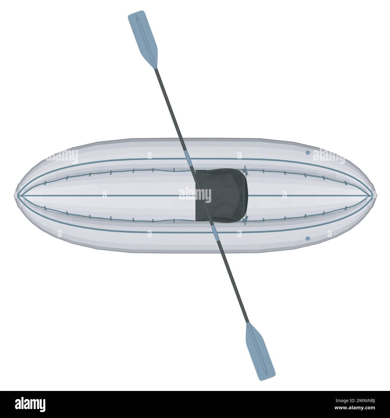 Polygonales Modell eines Schlauchbootes mit Peddle. Zeichentrickfilm Einfacher Stil Isolierte Vektor-Illustration Auf Weißem Hintergrund. Schlauchboottranspor aus Gummi Stock Vektor