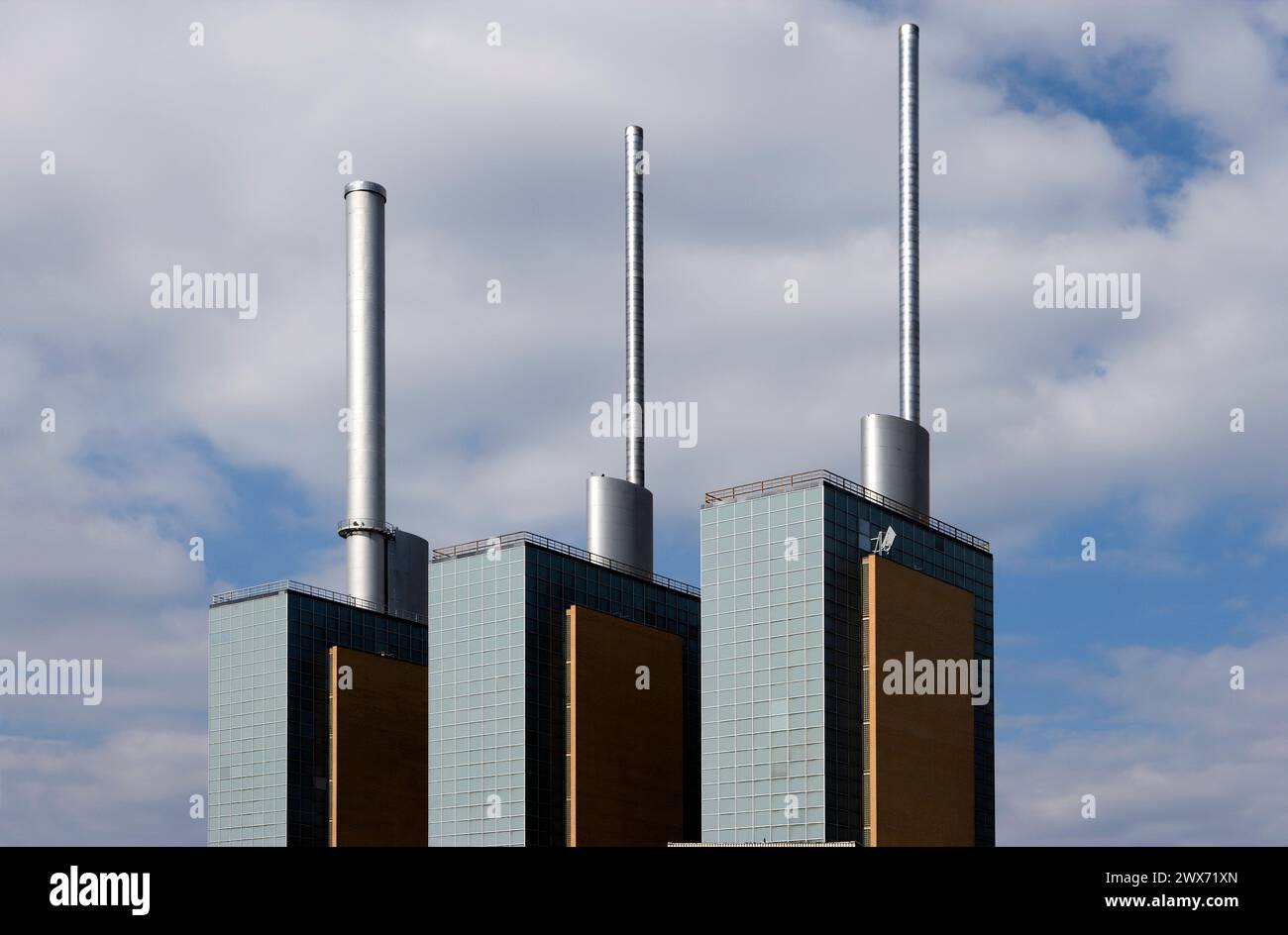 Fernwärmekraftwerk Linden, Hannover, Niedersachsen, Deutschland, Europa Stockfoto