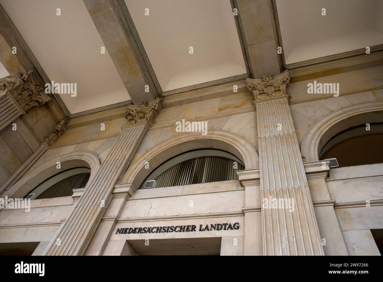 Das Leineschloss, Sitz des Landtags von Niedersachsen, Hannover, Deutschland, Europa Stockfoto