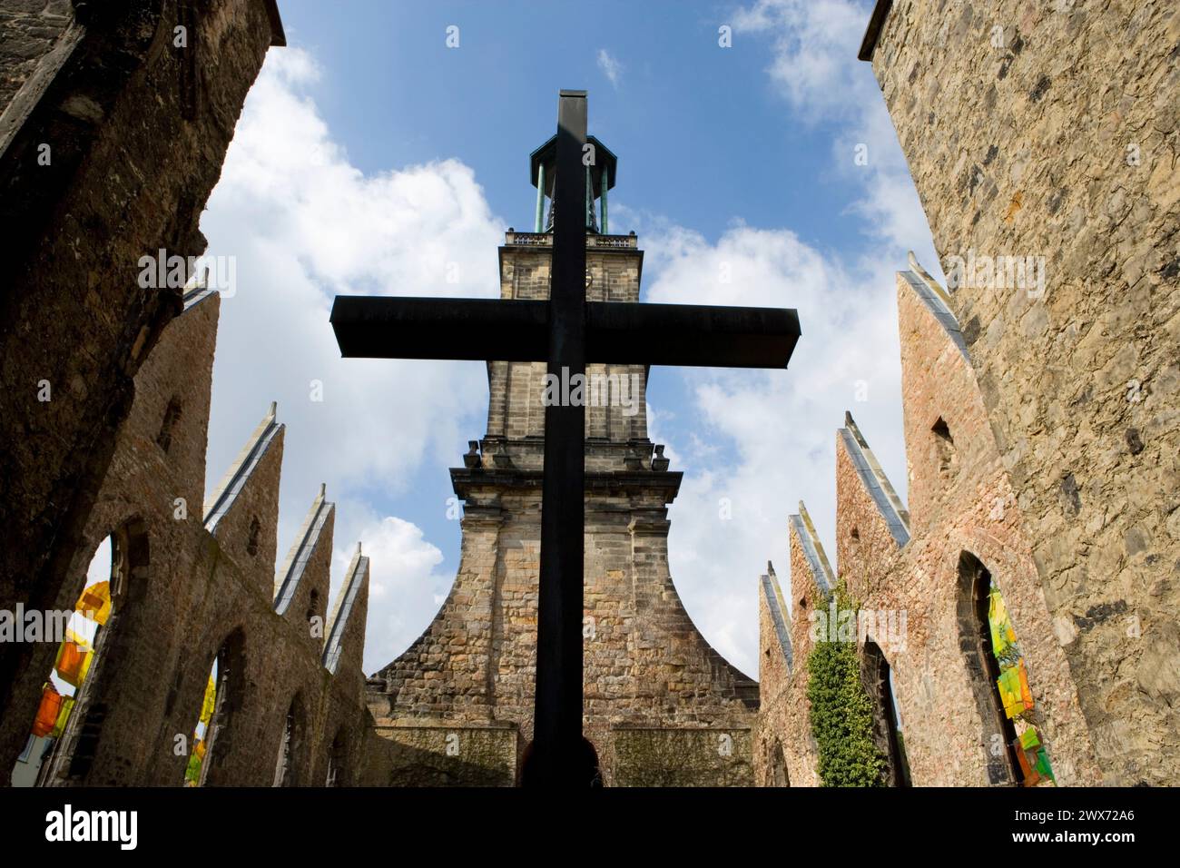 Ruine der Aegidienkirche, Aegidienkirche, zerstört durch einen Bombenangriff 1943, Hannover, Niedersachsen, Deutschland, Europa Stockfoto