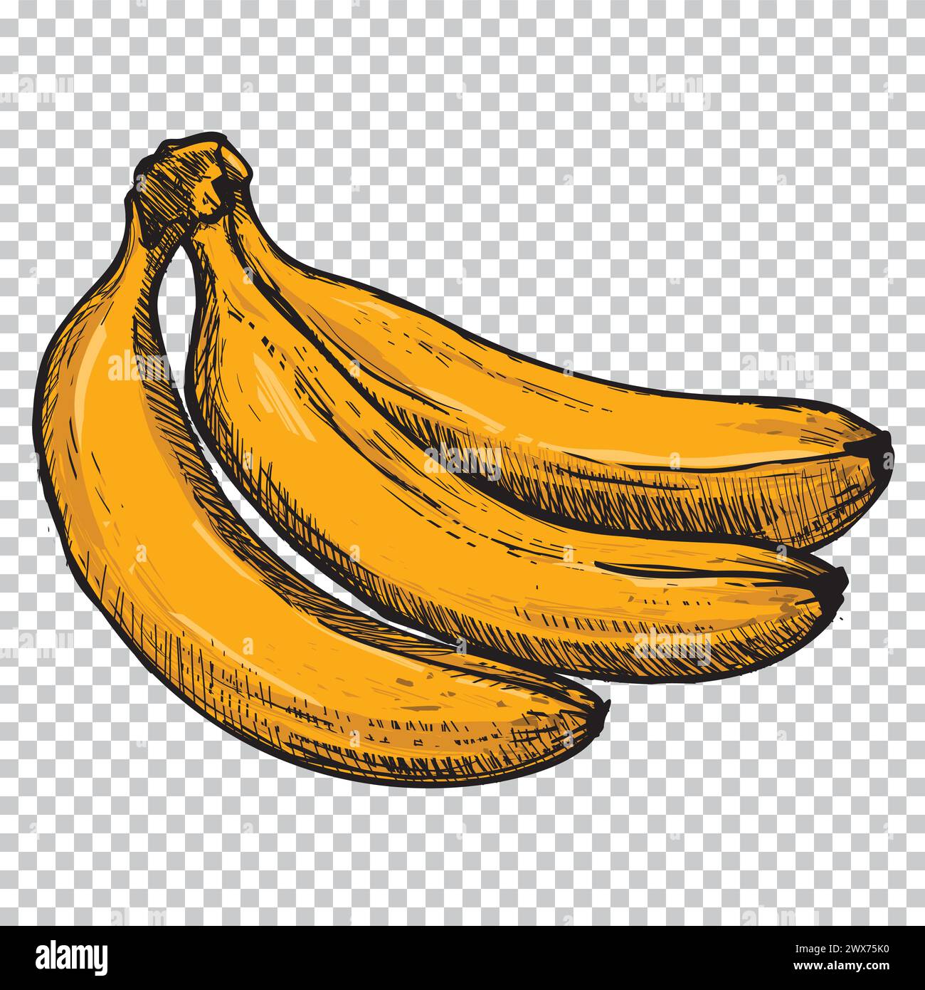 Vintage-Fastfood-Poster. Handgezeichnete Abbildung. Hamburger, Tomaten und Pommes Frites isoliert auf Hintergrund. Fastfood-Poster für Ihre Designs: t-s Stock Vektor