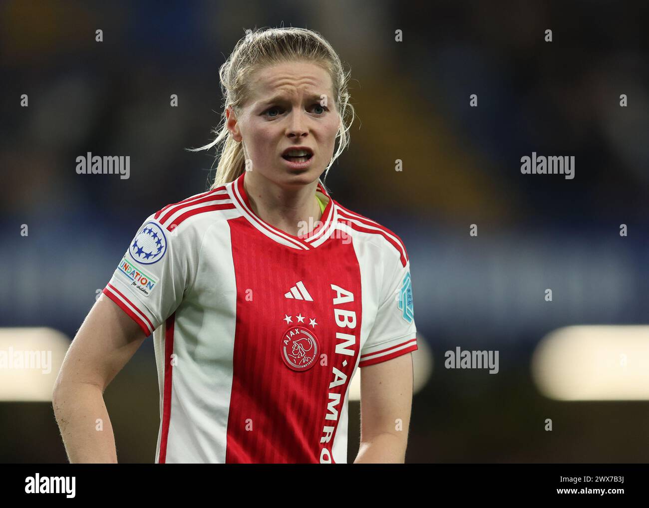 London, Großbritannien. März 2024. Nadine Noordam während des Spiels der UEFA Womens Champions League in Stamford Bridge, London. Der Bildnachweis sollte lauten: Paul Terry/Sportimage Credit: Sportimage Ltd/Alamy Live News Stockfoto