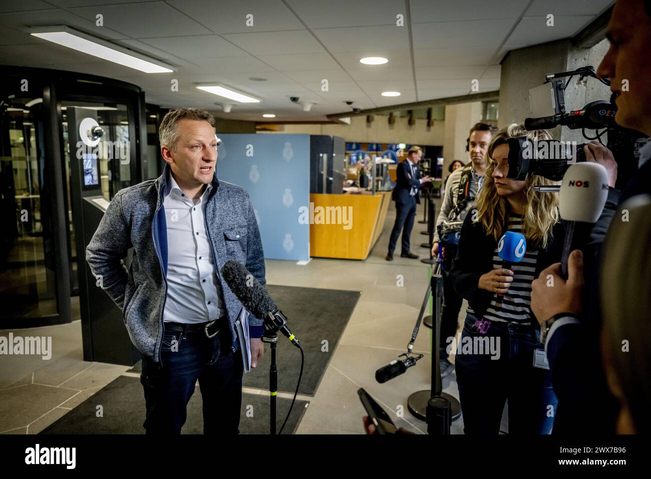 Den Haag, Niederlande. März 2024. DEN HAAG - Bart Kemp nach dem Empfang durch die Ausbilder Elbert Dijkgraaf und Richard van Zwol sowie Vertreter der PVV-, VVD-, NSC- und BBB-Fraktionen aus verschiedenen Delegationen. ANP ROBIN UTRECHT niederlande Out - belgien Out Credit: ANP/Alamy Live News Stockfoto