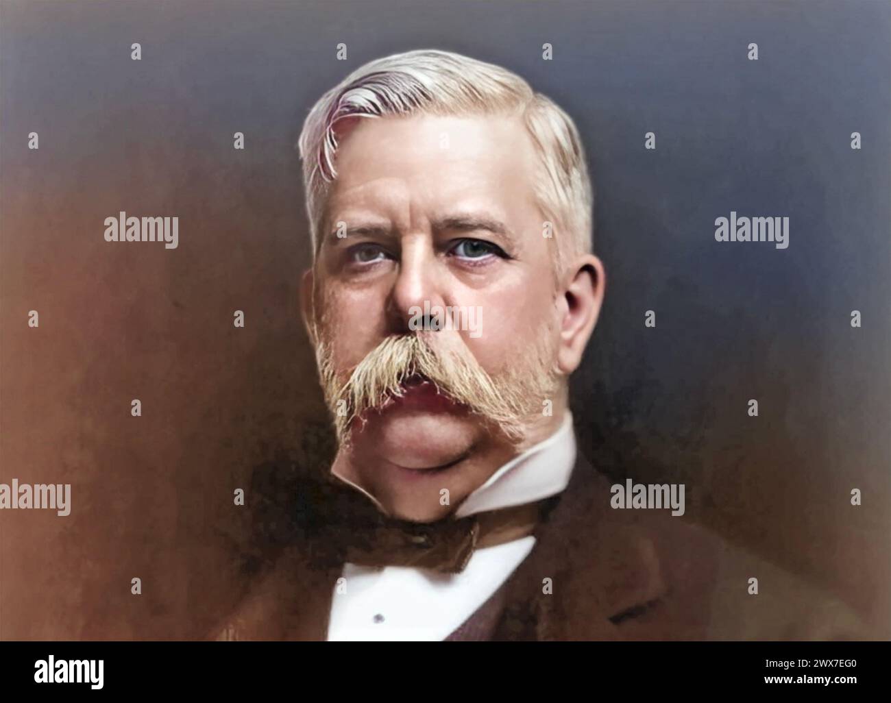 GEORGE WESTINGHOUSE (1846–1914) amerikanischer Ingenieur und Geschäftsmann Stockfoto