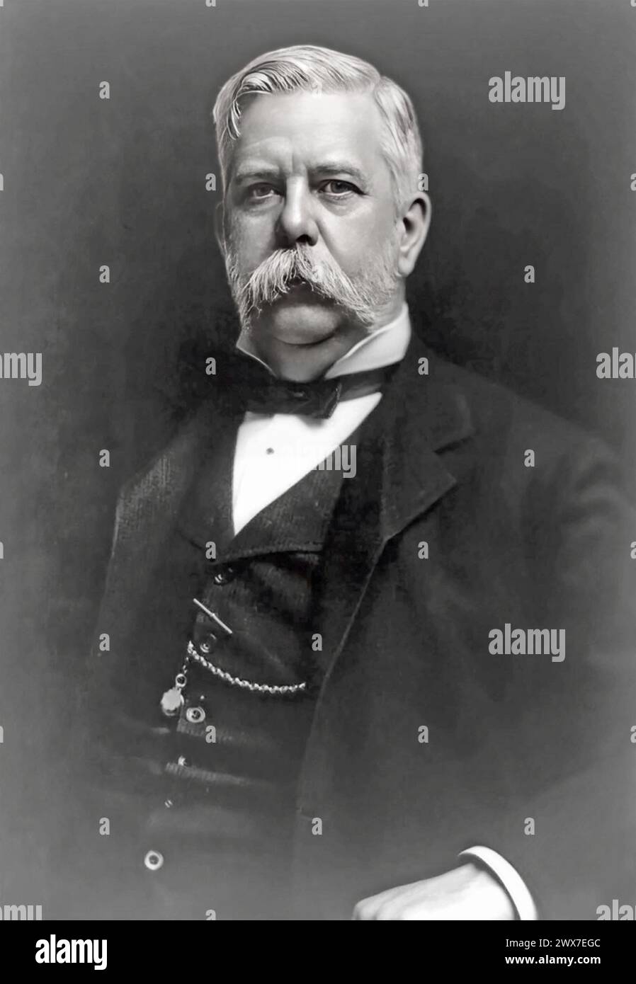 GEORGE WESTINGHOUSE (1846–1914) amerikanischer Ingenieur und Geschäftsmann Stockfoto