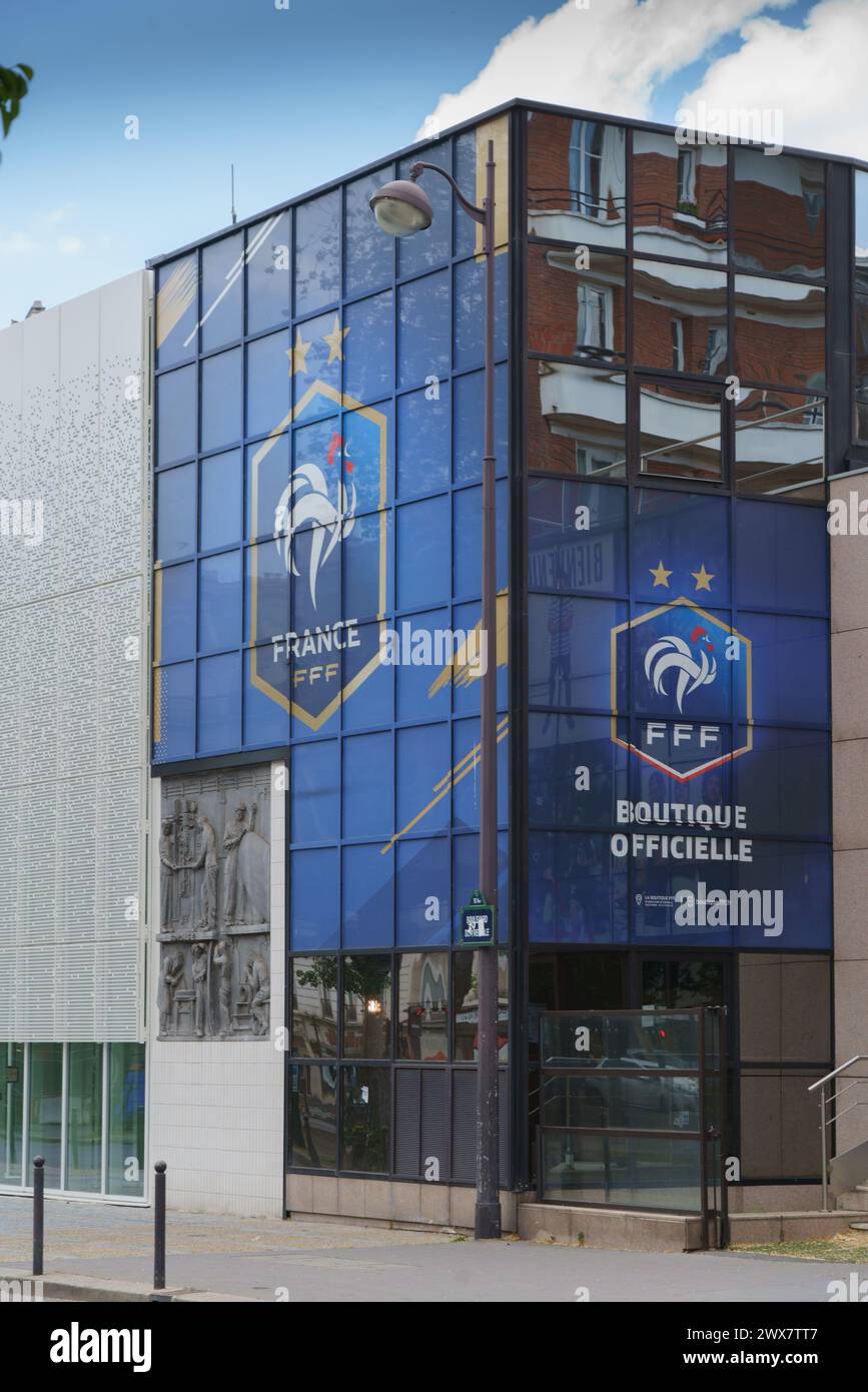 Frankreich, Region Ile de France, 15. Arrondissement von Paris, Boulevard de Grenelle, Sitz des französischen Fußballverbands, FFF, Stockfoto