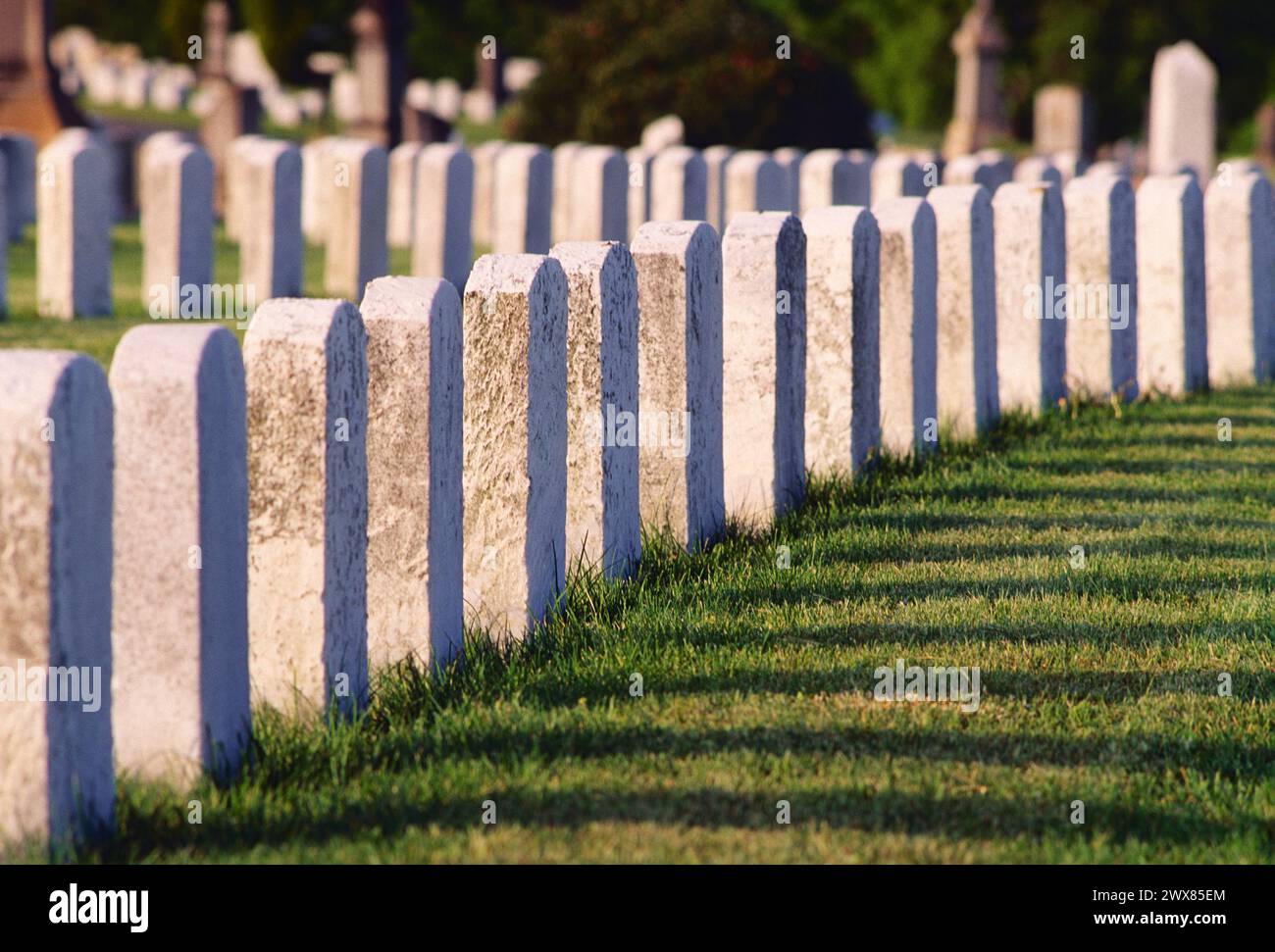 Grandview Cemetery; Johnstown Flood National Memorial; 775 unbekannte Opfer; Johnstown; Pennsylvania; USA Stockfoto
