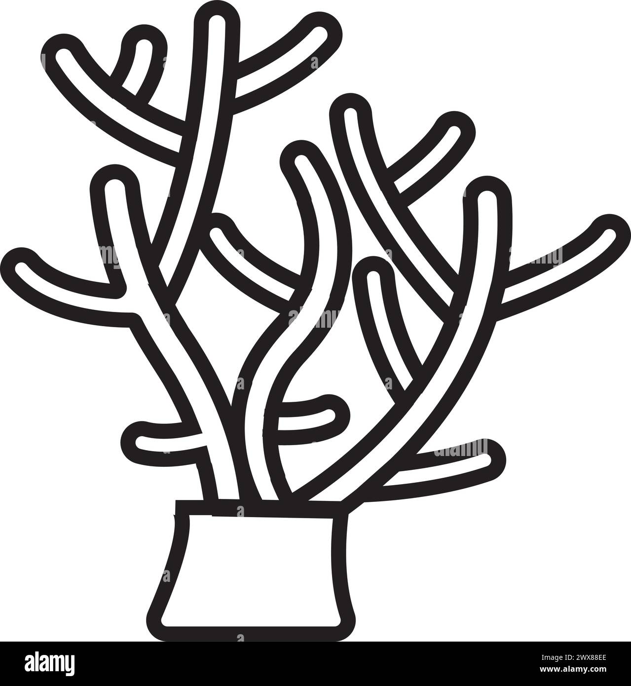 Korallenriff Icon Vektor Illustration Symbol Design Stock Vektor
