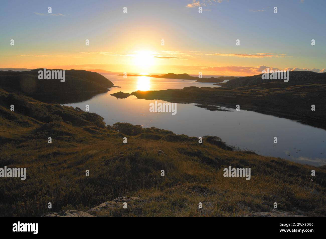 Loch an Obain, in der Nähe von Scourie, Sutherland, Nordwesten Schottlands, Großbritannien Stockfoto