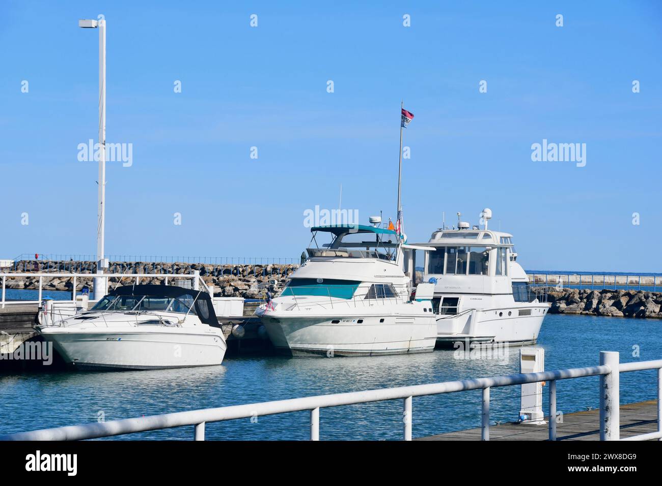 yachthafen Washington Wisconsin Nutzung Stockfoto