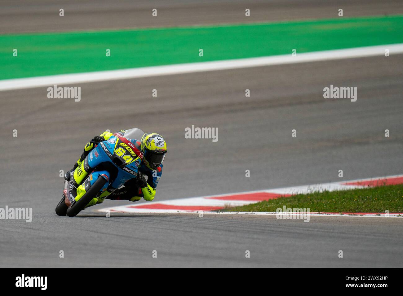 Portimao, Portugal. März 2024. PORTIMAO, PORTUGAL - 22. MÄRZ: David Munoz aus Spanien, BOE Motorsports während des Grande Premio Tissot de Portugal, Moto3-Klasse, Freies Training am Autodromo Internacional do Algarve am 22. März 2024 in Portimao, Portugal. (Foto von Henk Seppen/Orange Pictures) Credit: Orange Pics BV/Alamy Live News Stockfoto