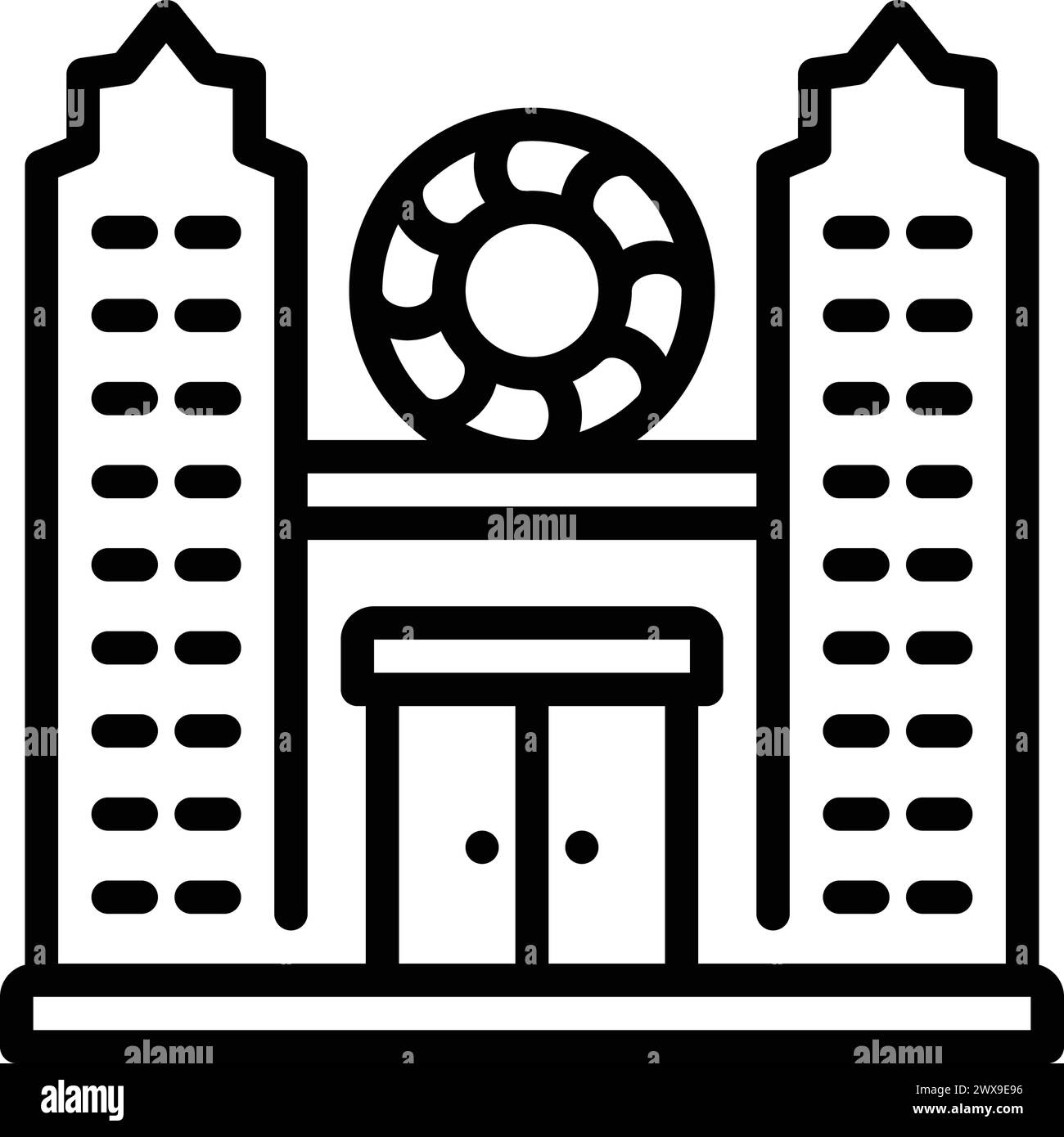 Symbol für Casino, Club Stock Vektor