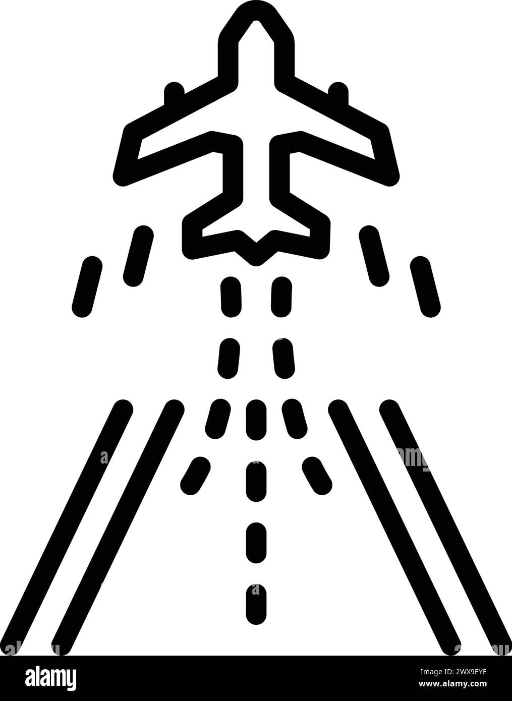 Symbol für Start, Abreise Stock Vektor