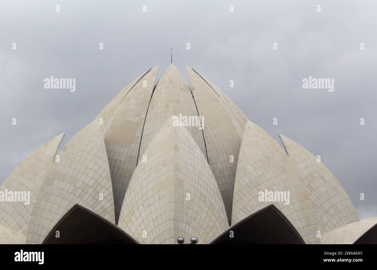 Der historische Lotus-Tempel in Neu-Delhi, Indien Stockfoto