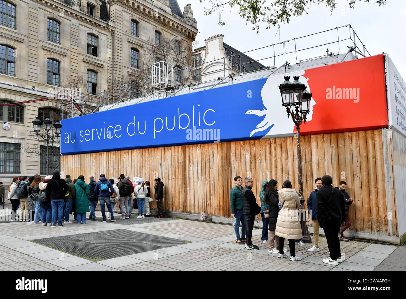 Verwaltungsdienste Präfektur - Paris - Frankreich Stockfoto