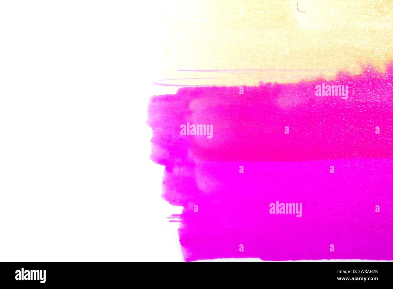 Ein Filzstift Linien und Farben auf weißem Hintergrund Stockfoto
