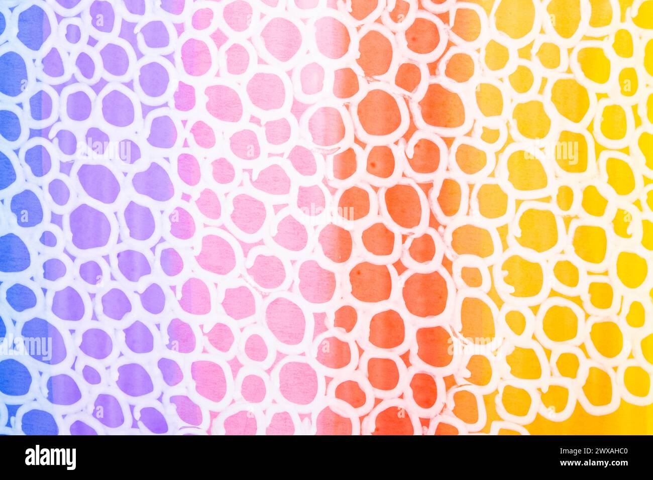 Ein Filzstift Linien und Farben auf weißem Hintergrund Stockfoto