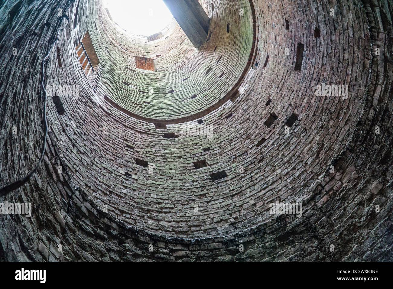 Czersk, Polen - 24. März 2024 - im Turm der Burg Masowischer Herzöge Stockfoto