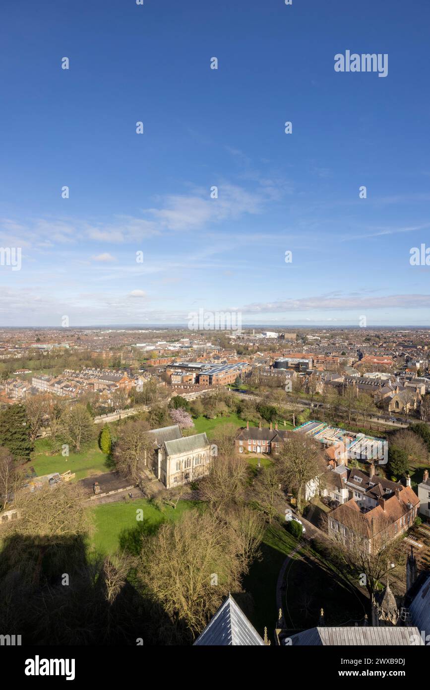 Blick auf die Stadt York, England Stockfoto