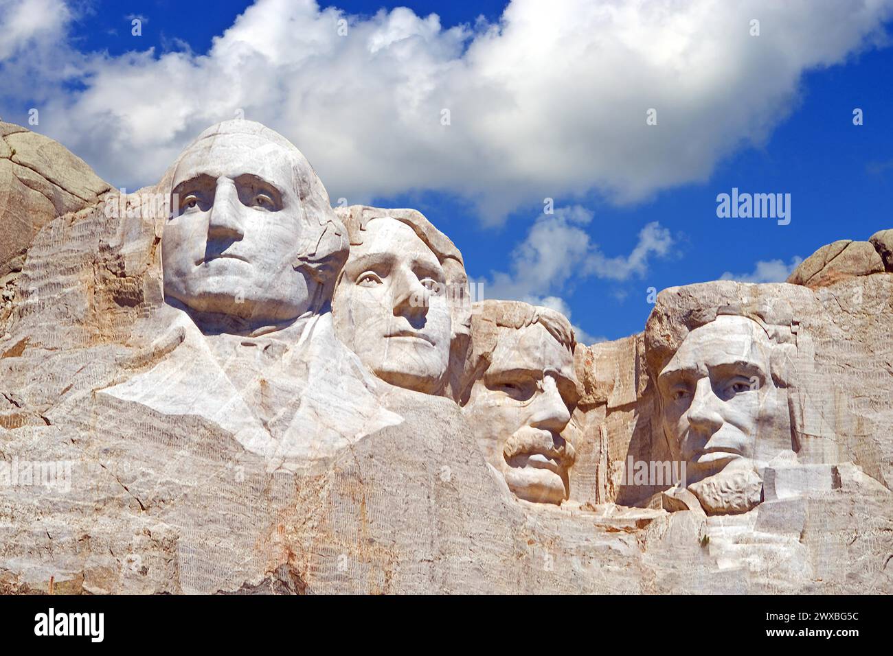 Mount Rushmore in South Dakota, Denkmal für vier US-Präsidenten, USA, Black Hills, 1941, National Memorial Stockfoto