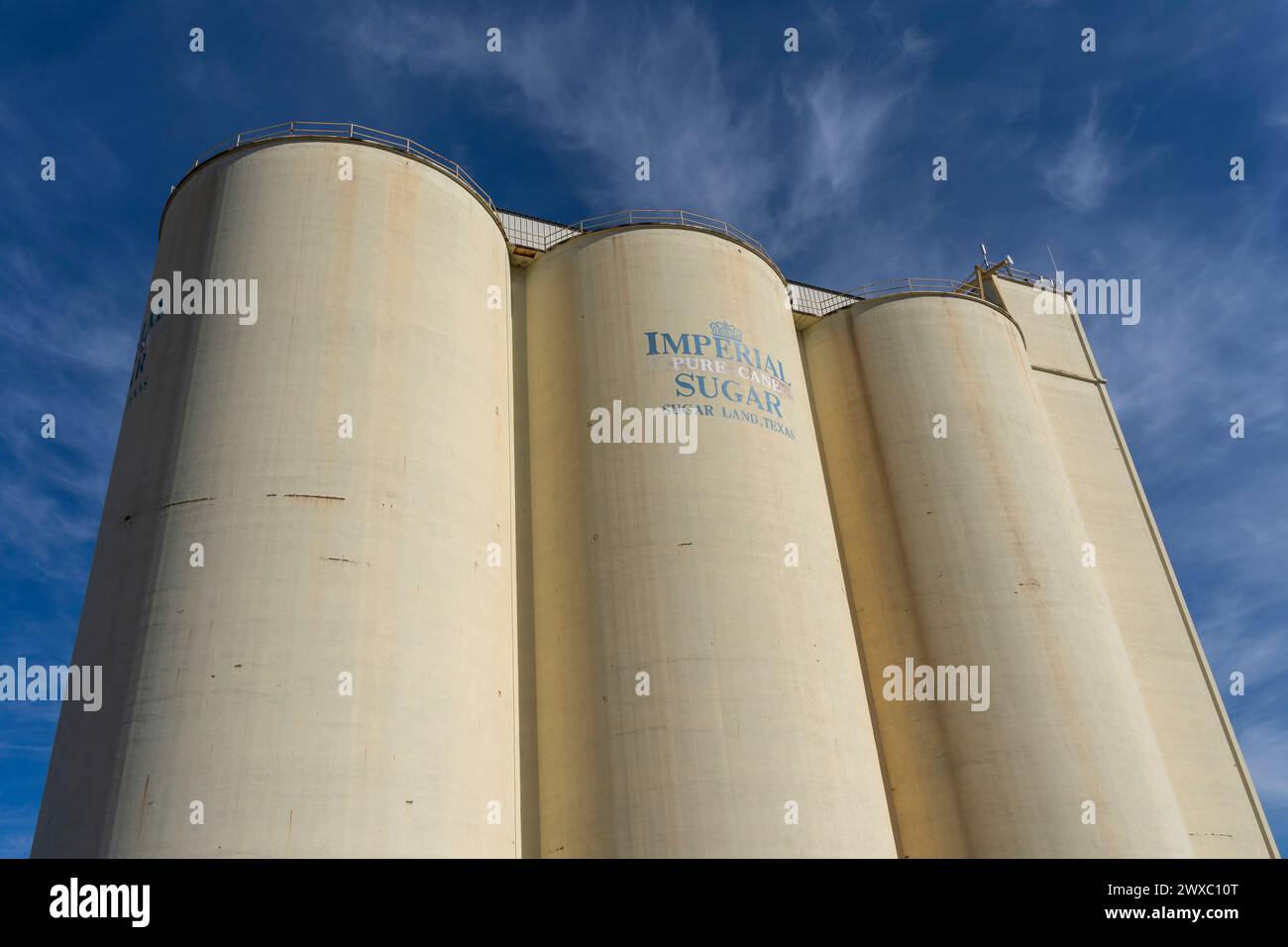 Ehemalige Imperial Sugar Refinery in Sugar Land, Texas, USA Stockfoto