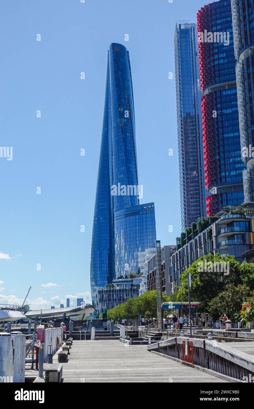 Crown Towers Sydney in einem modernen Hotel in Barangaroo, Sydney, Australien Stockfoto