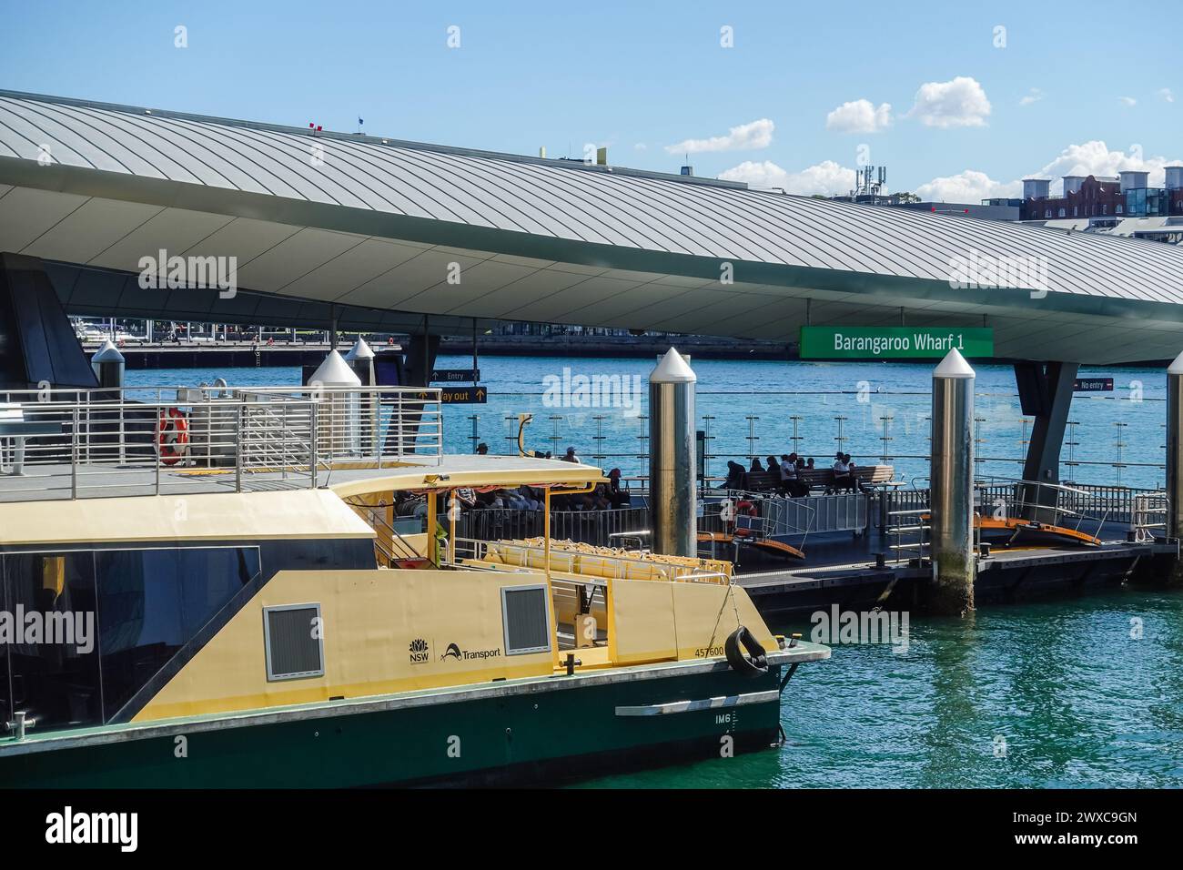 Barangaroo Wharf in Sydney Australien Stockfoto