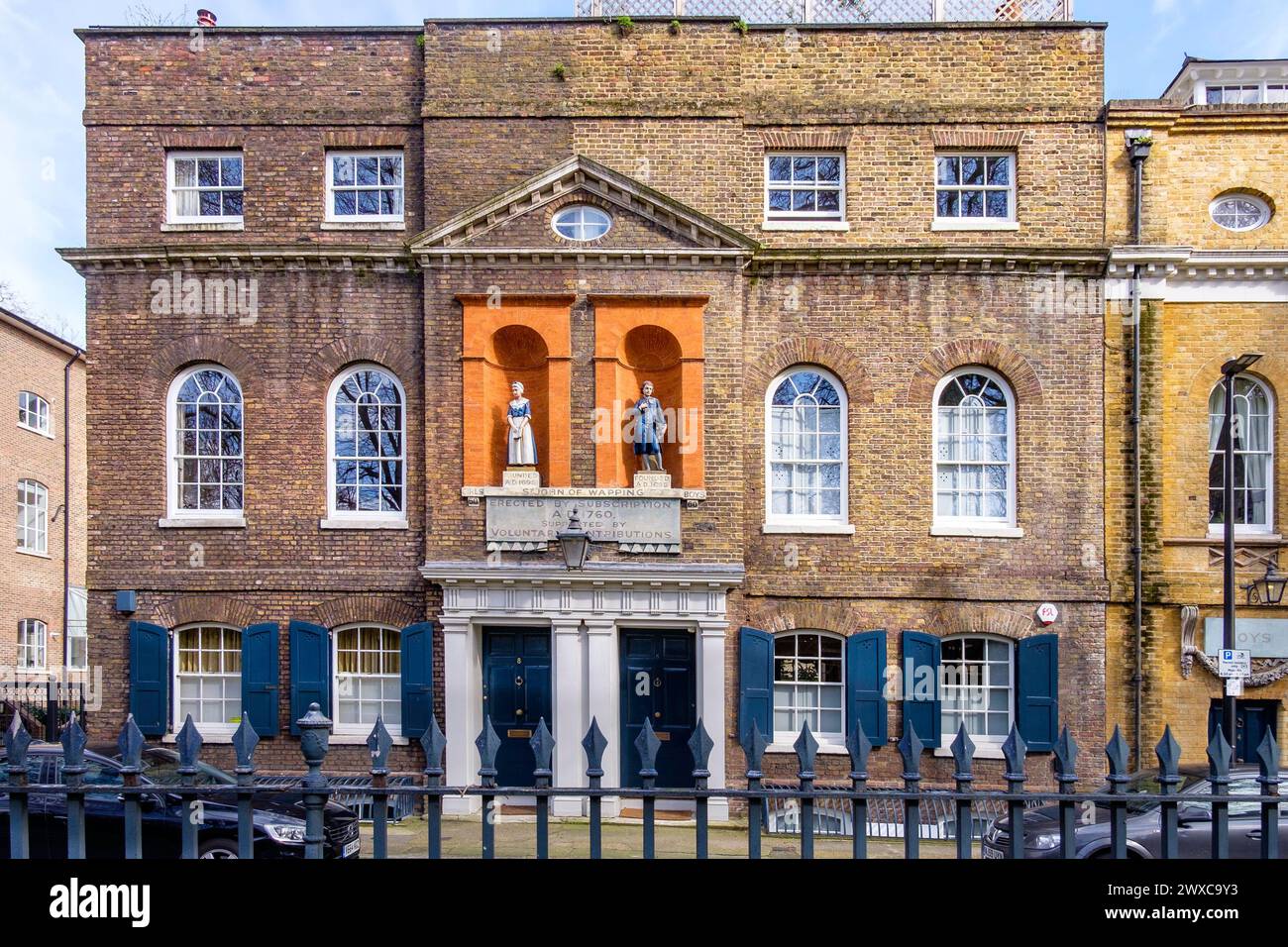 St. John's Old School, Wapping, East London Stockfoto