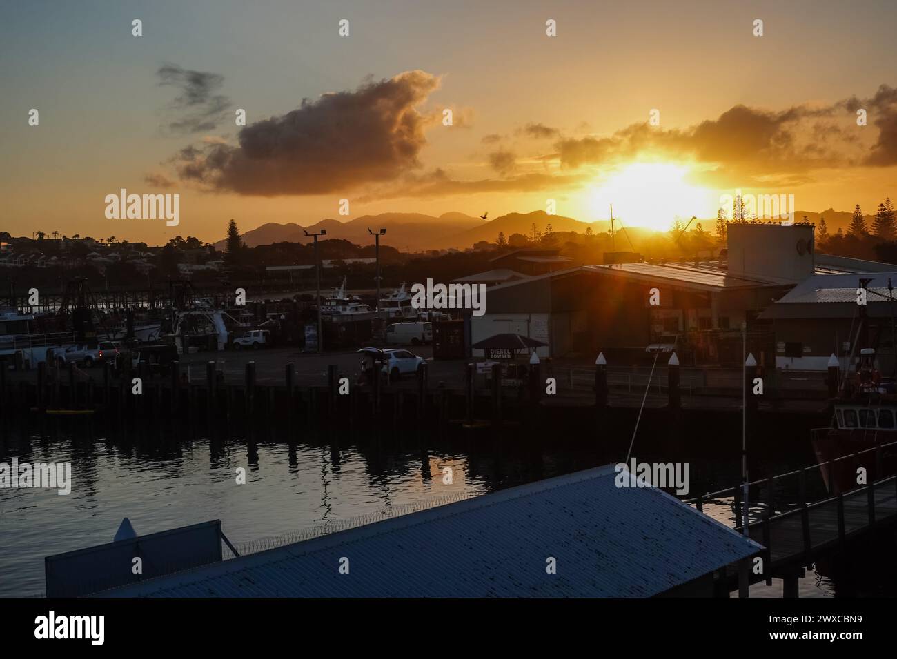 Sonnenuntergang, Coffs Harbour, New South wales, Australien Stockfoto