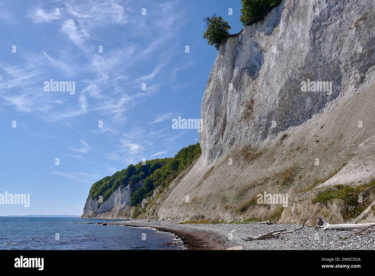 Kreideküste von Rügen Stockfoto