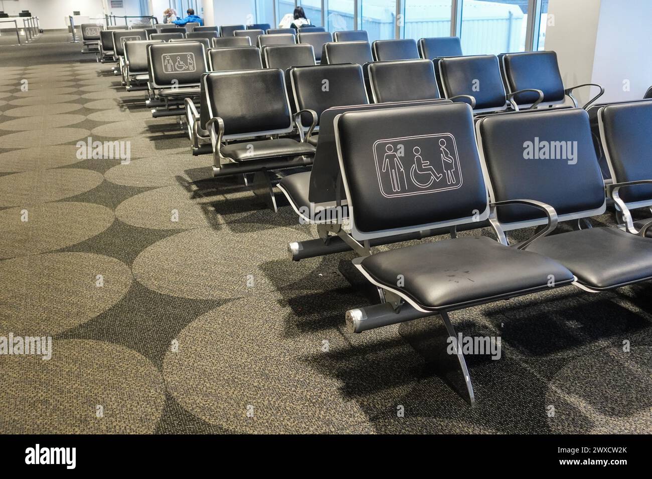 Zugang zum Flughafen sydney und Sitzplätze für besondere Bedürfnisse Stockfoto