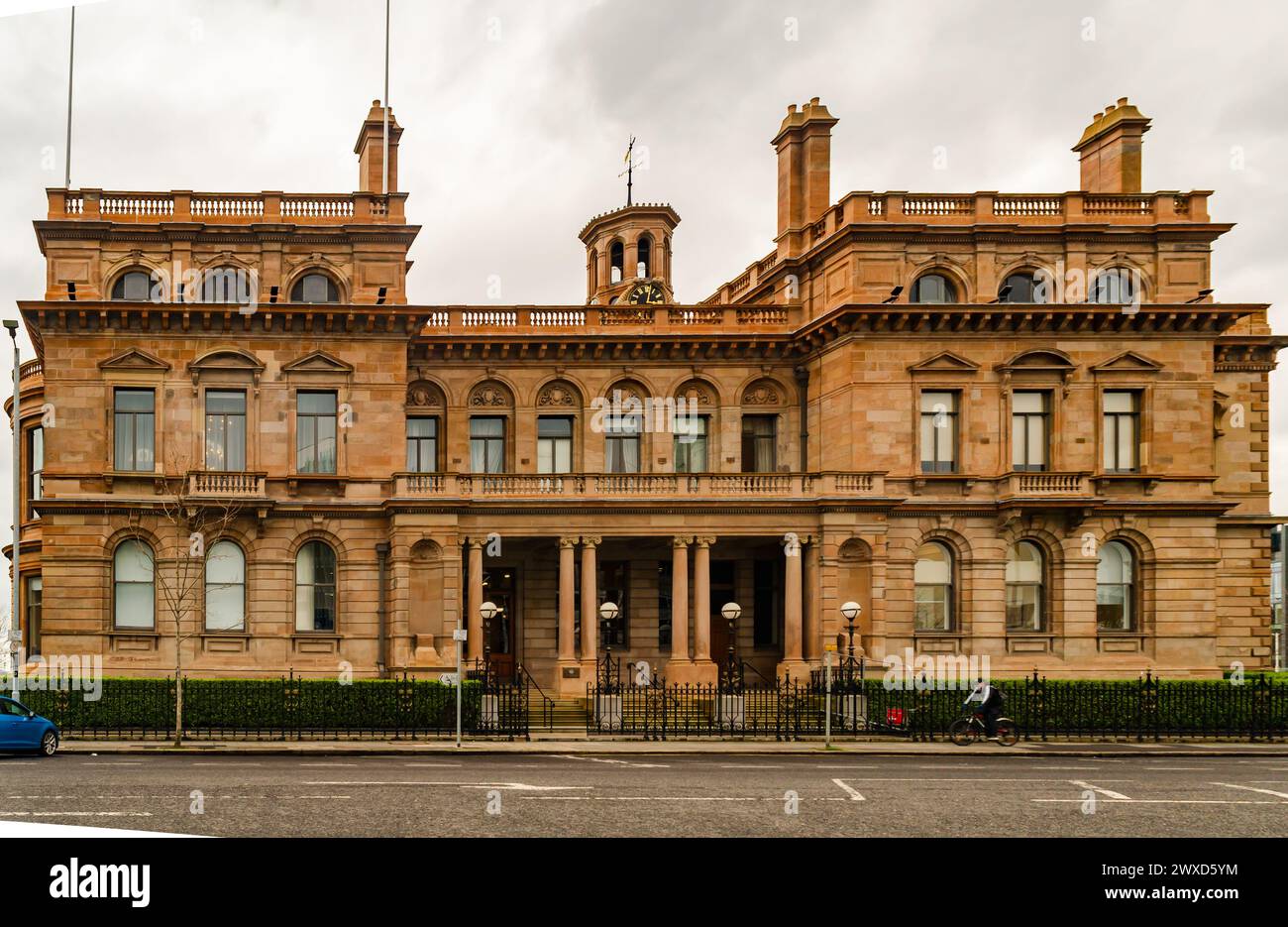 Belfast County Antrim Northern Ireland 12. März 2024 – das Belfast Harbour Office, in dem die Harbour Commissioners ihre Büros haben Stockfoto