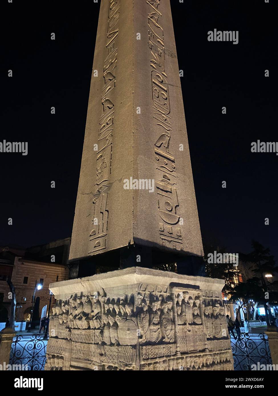 Ein Nachtblick von Sultanahmet, Istanbul, Türkei Stockfoto