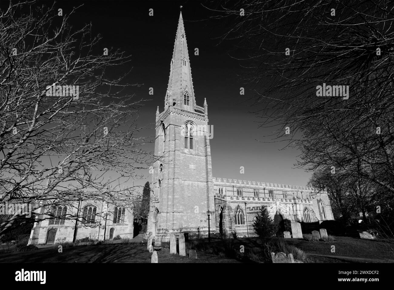 St Marys Kirche, Higham Ferrers Stadt, Northamptonshire, England, Großbritannien Stockfoto