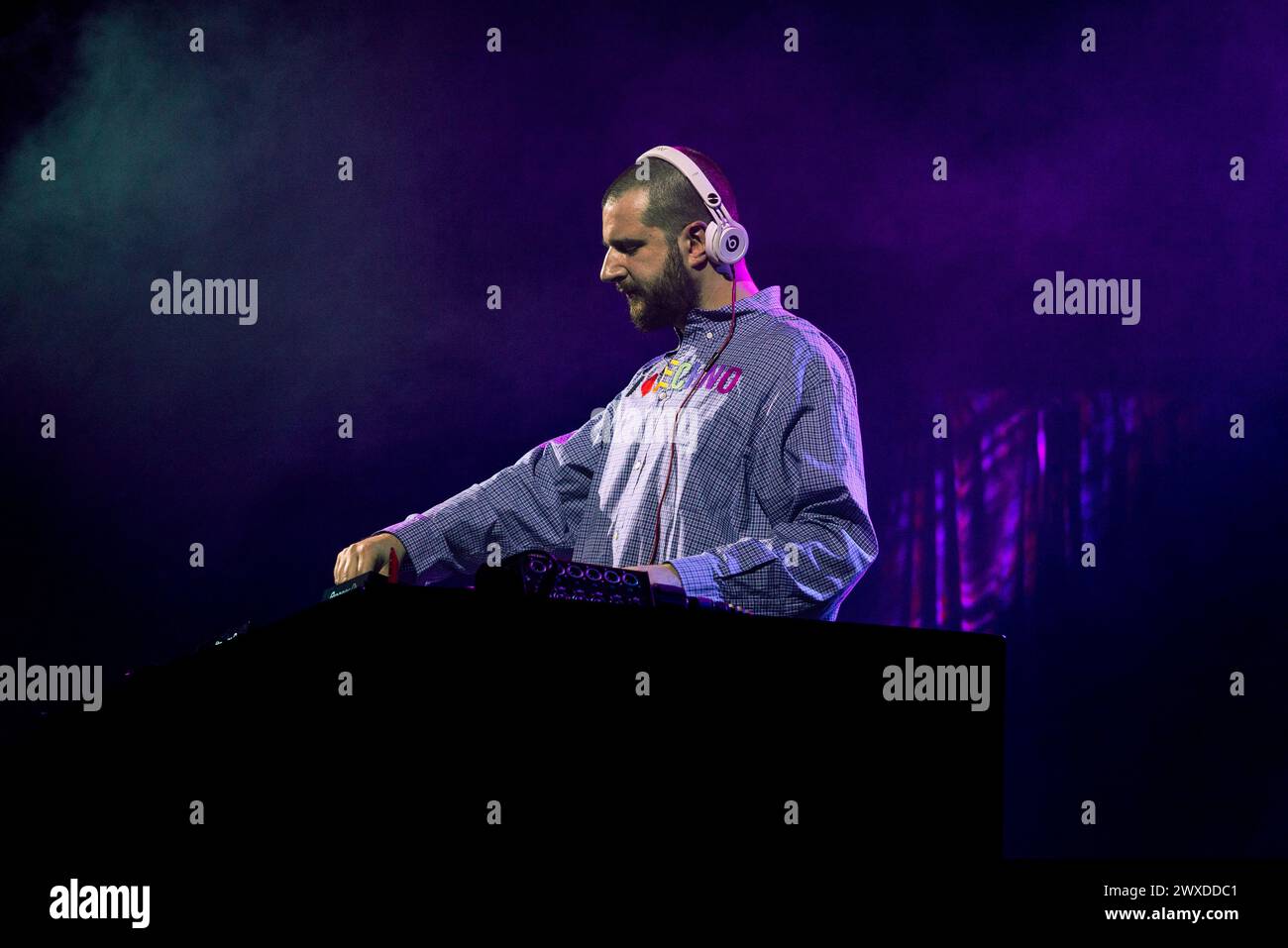 Mailand, Italien, 5. März 2024. DJ und Produzent Alex Chapman tritt live bei Fabrique in Mailand auf. Credits: Maria Laura Arturi/Alamy Live News Stockfoto