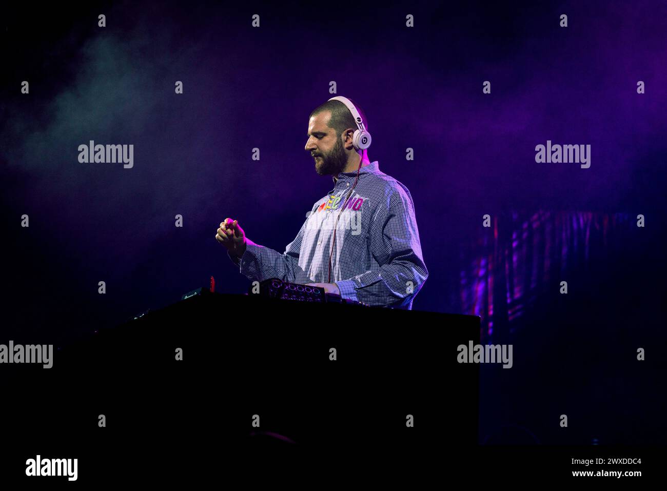 Mailand, Italien, 5. März 2024. DJ und Produzent Alex Chapman tritt live bei Fabrique in Mailand auf. Credits: Maria Laura Arturi/Alamy Live News Stockfoto