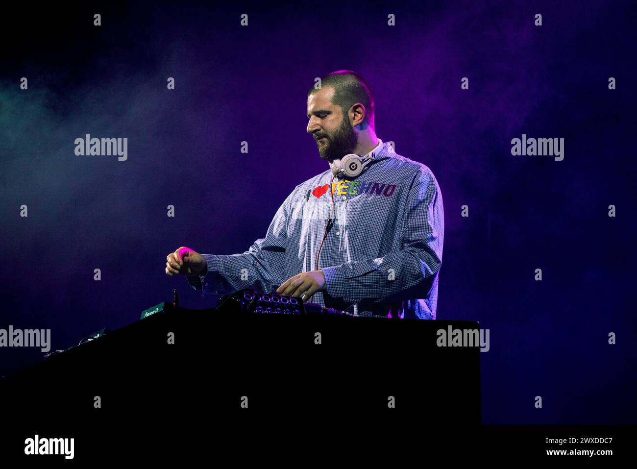 Mailand, Italien, 5. März 2024. DJ und Produzent Alex Chapman tritt live bei Fabrique in Mailand auf. Credits: Maria Laura Arturi/Alamy Live News Stockfoto