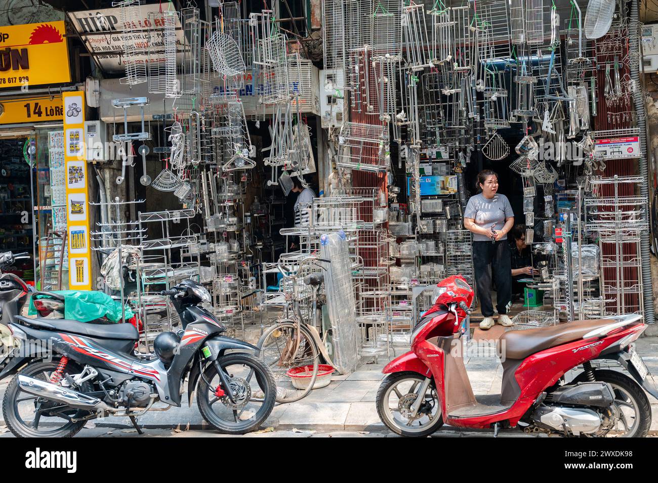 Straßenszenen in Hanoi, Vietnam. Stockfoto