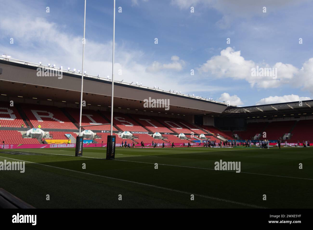 Bristol, Großbritannien. 30. März 2024. England gegen Wales im Ashton Gate Stadium der Guinness Women's Six Nations. Bristol, UK Credit: ️ Elsie Kibue/Alamy Live News Stockfoto