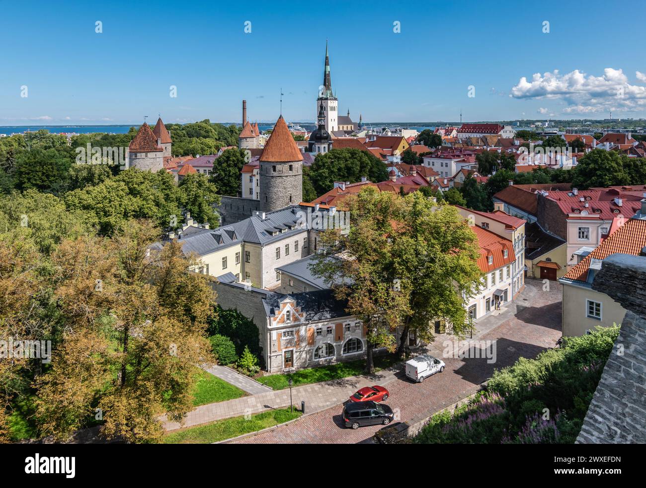 Tallinn Estland Altstadt. Stockfoto