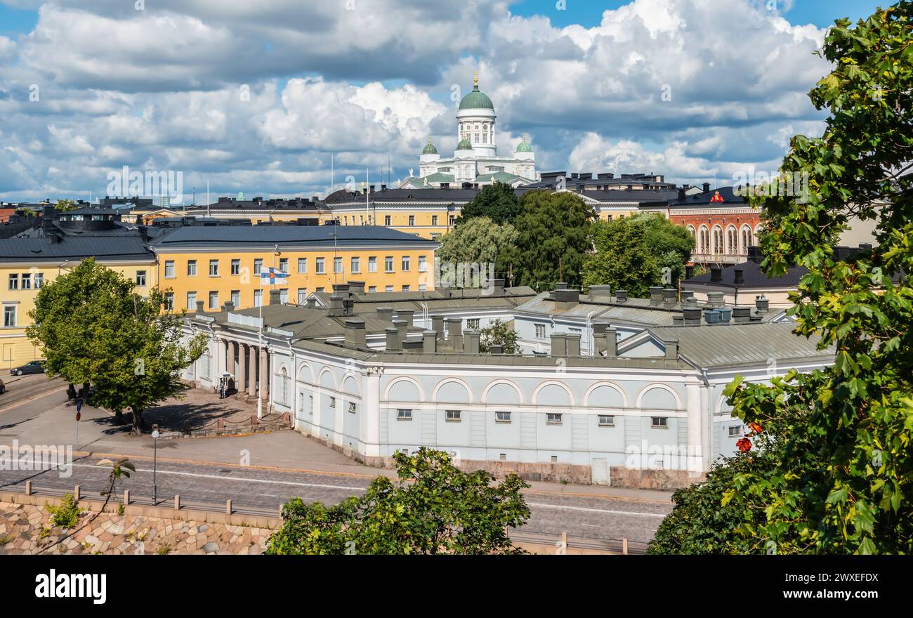 Helsinki Stadt, Finnland, Bezirk Kruununhaka. Stockfoto