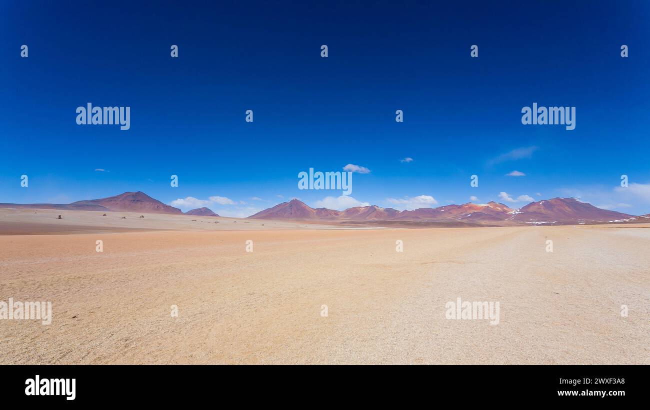 Bolivianischen Landschaft, Salvador Dali Desert View. Schöne Bolivien Stockfoto