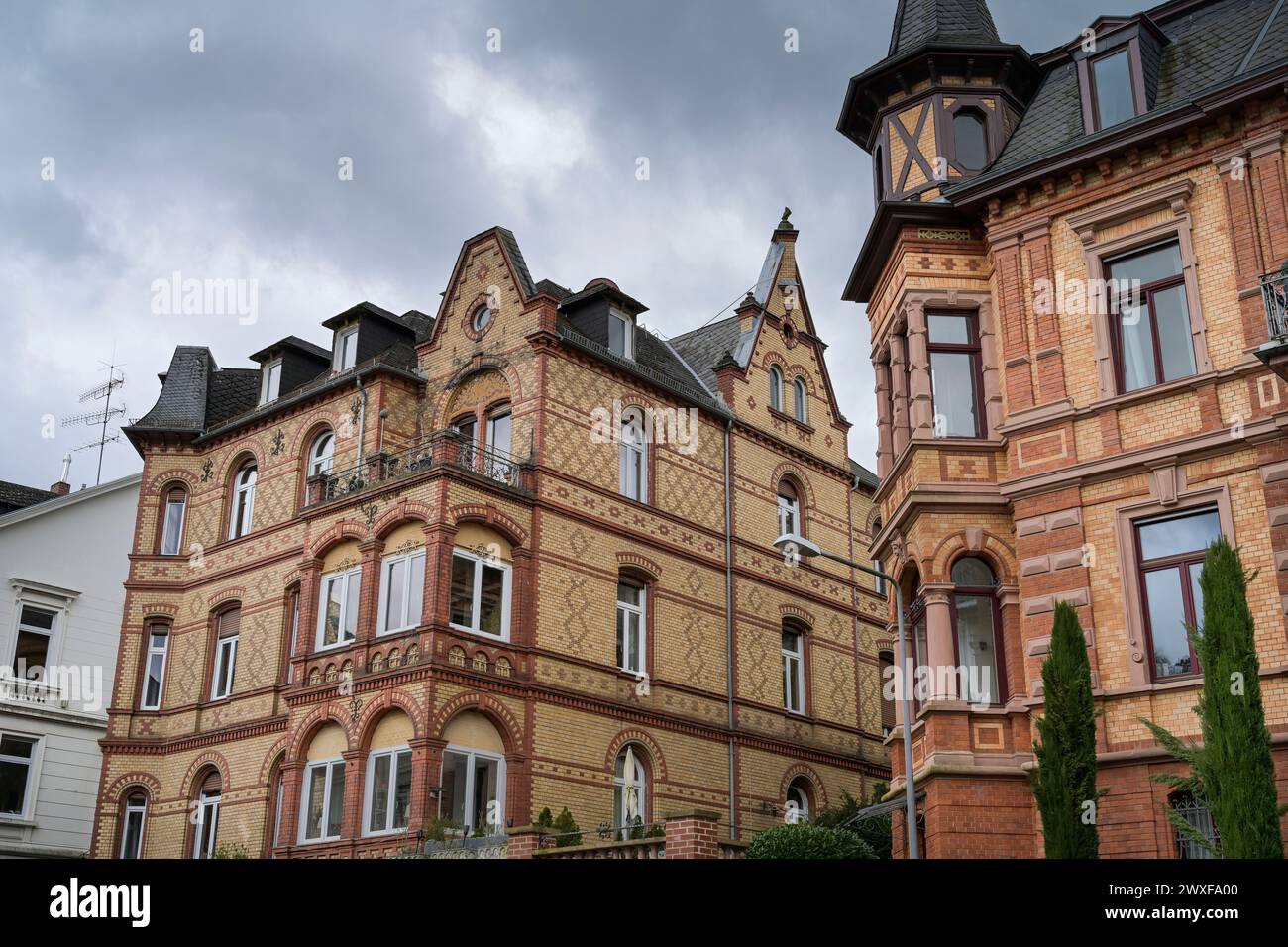 Altbau, Villa, Franz-Abt-Straße, Wiesbaden, Hessen, Deutschland Stockfoto