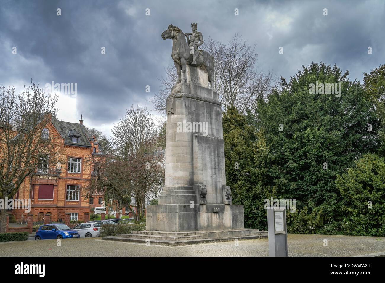Kriegerdenkmal von Franz Prietel, Nerotal, Wiesbaden, Hessen, Deutschland Stockfoto