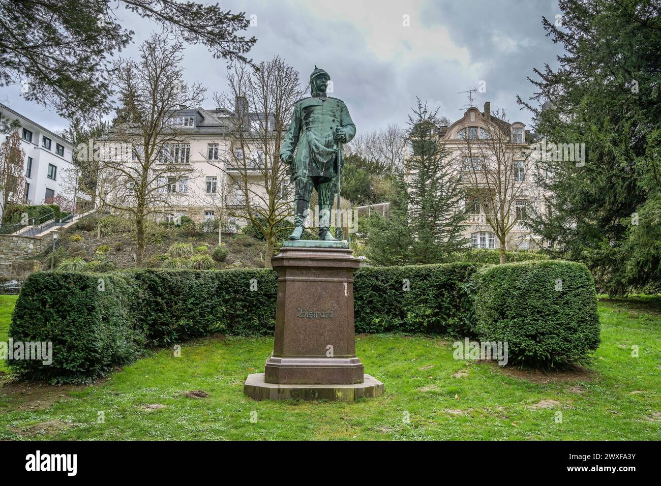 Denkmal Otto von Bismarck, Nerotal, Wiesbaden, Hessen, Deutschland Stockfoto
