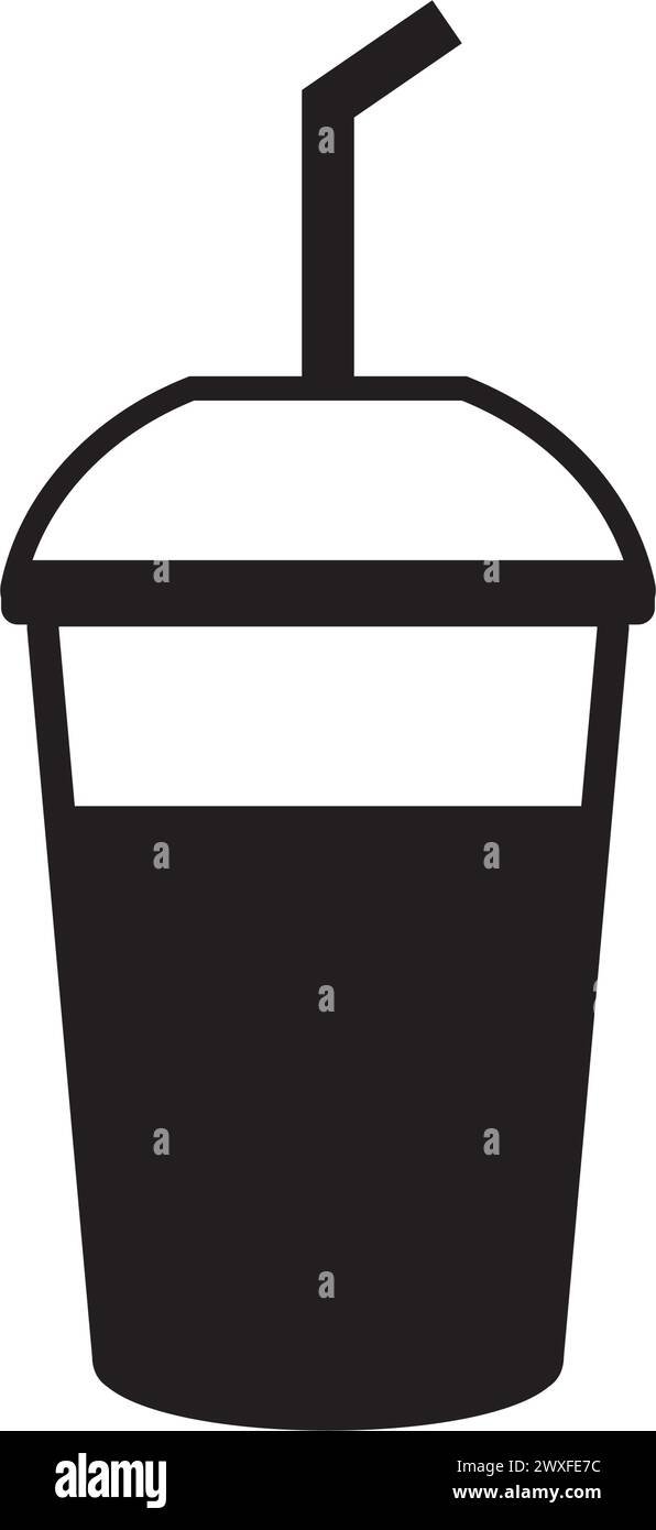 Symbol für Kaffeetasse. logo-Design mit vektorzeichnung. Stock Vektor