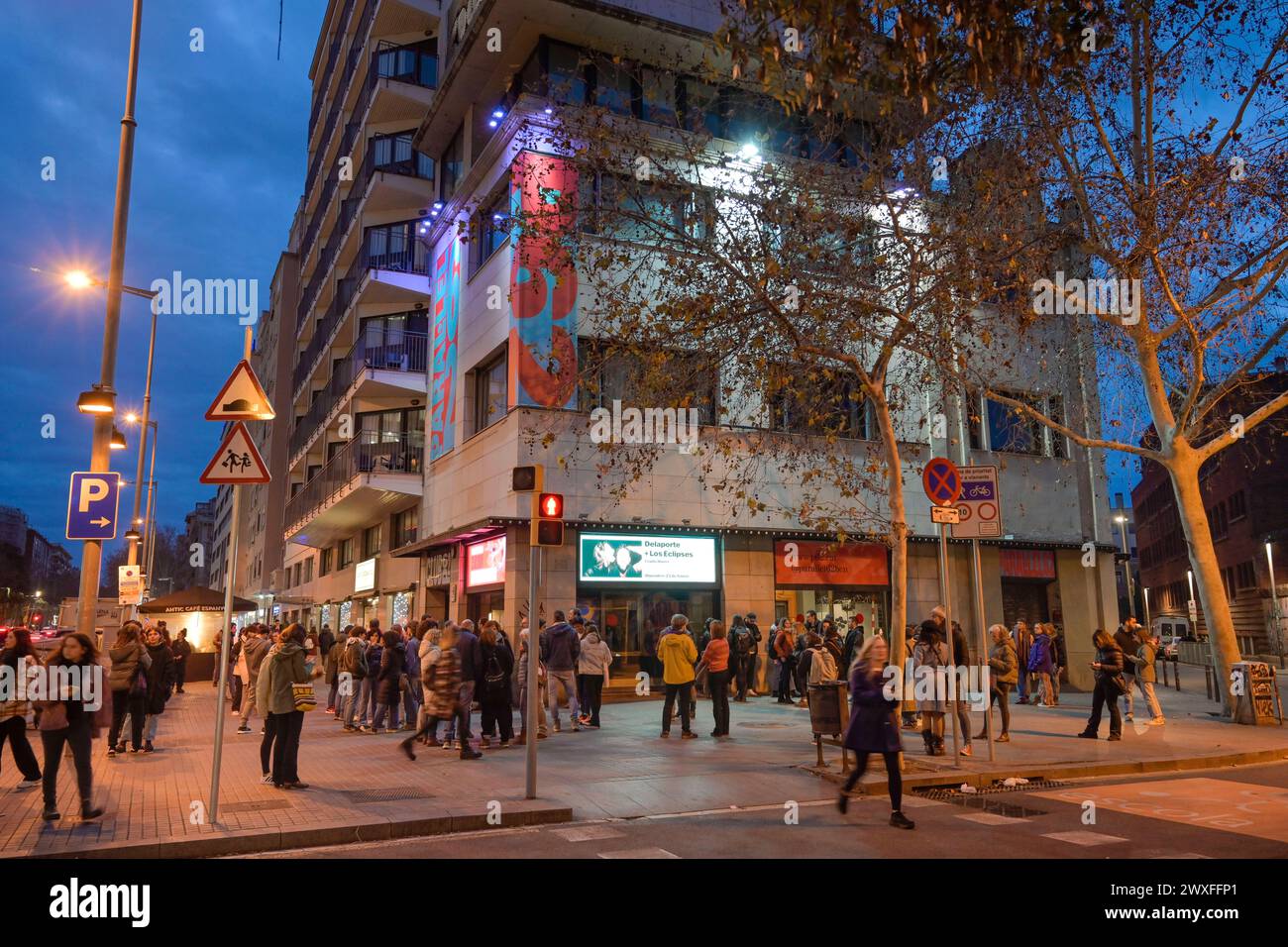 Bühne, Konzerthalle, Sala Paral lel 62, Barcelona, Katalonien, Spanien *** Bühne, Konzertsaal, Sala Paral lel 62, Barcelona, Katalonien, Spanien Stockfoto