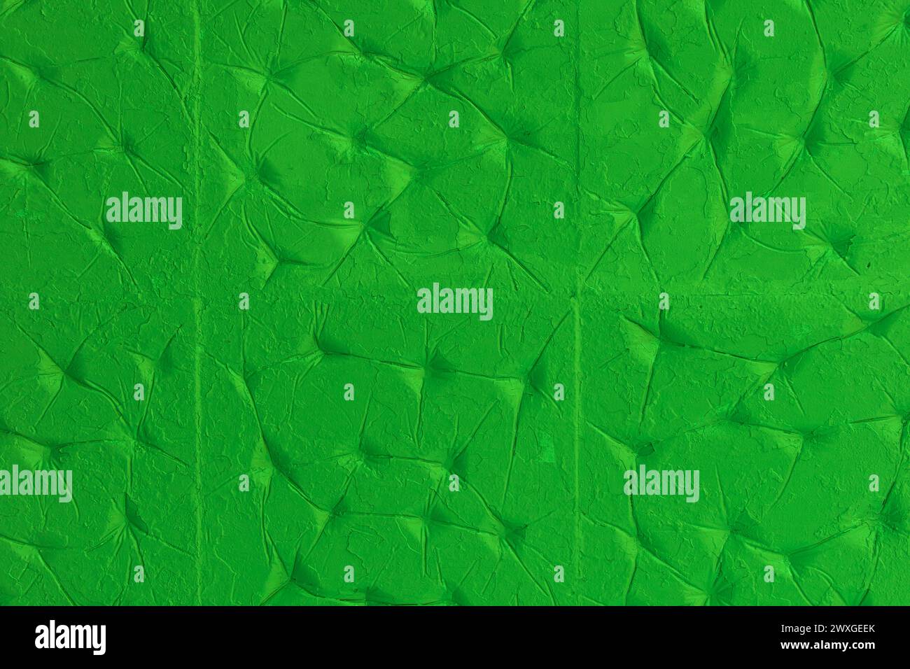Grüne Farbe Wand abstrakt chaotisches Muster Textur Oberfläche Hintergrund Struktur Grunge Hintergrund. Stockfoto