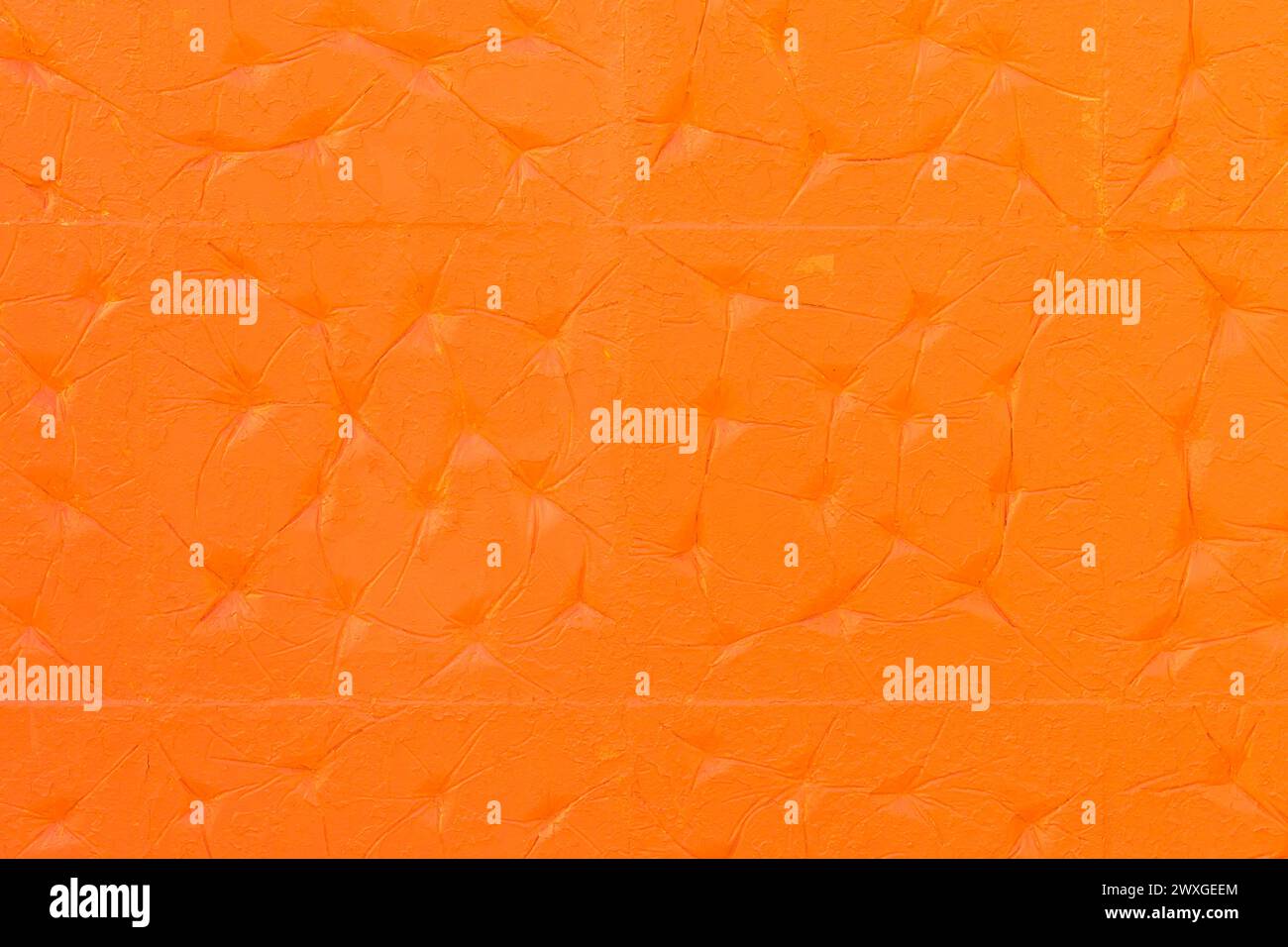 Helles Orange Chaotisches Abstraktes Muster Farbe Wand Textur Hintergrund Oberfläche Hintergrund Struktur. Stockfoto